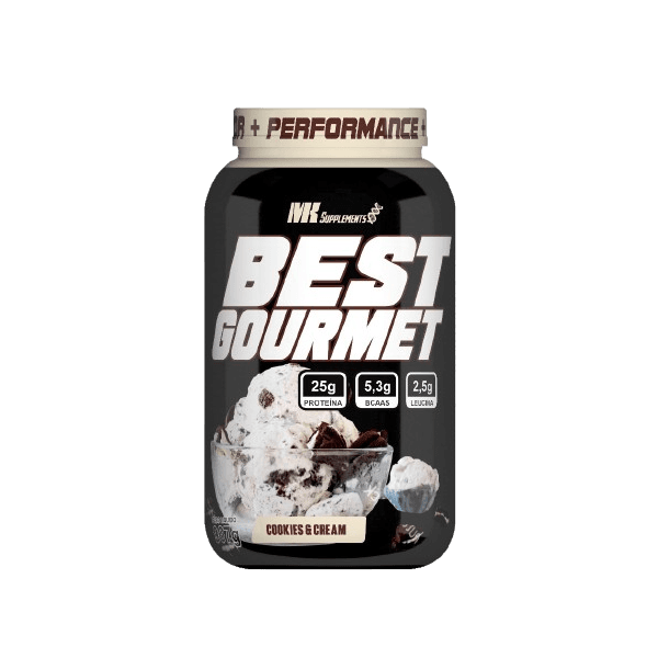 Whey Best Gourmet Pote 907g MK Supplements Cookies Cream