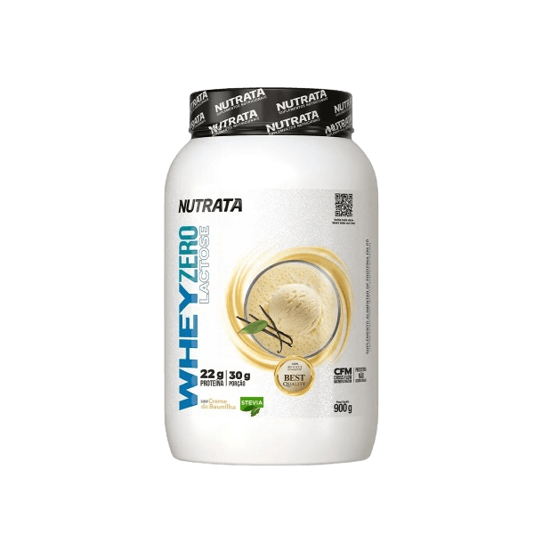 Whey Zero Lactose 900g Nutrata Baunilha