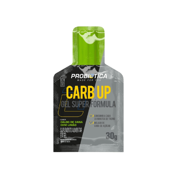 Carb UP Gel Super Fórmula 1 Sachê de 30g Probiótica Caldo de Cana com Limão