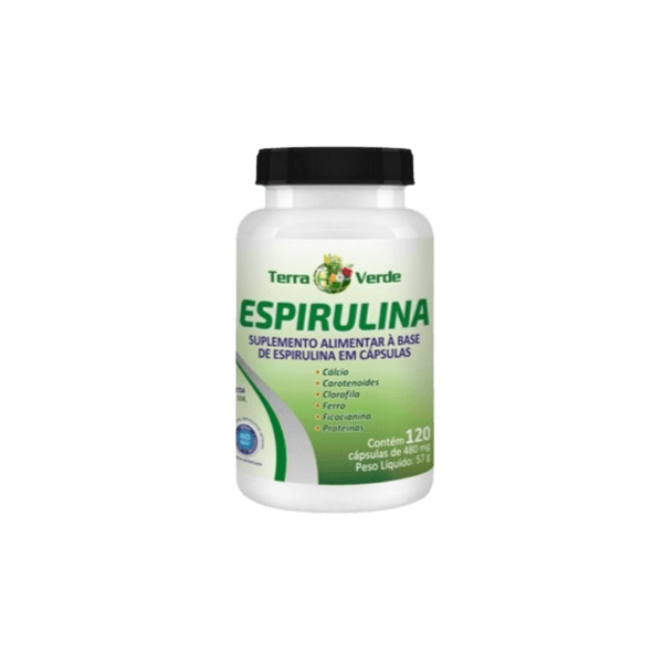 Espirulina 480mg 120Caps Terra Verde