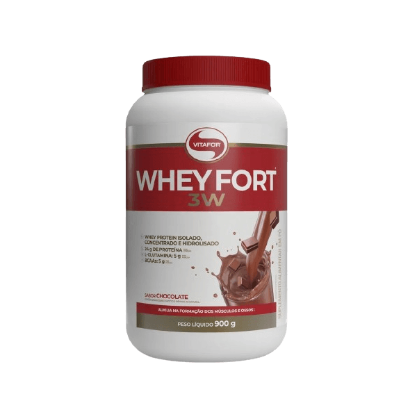 Whey Fort 3W 900g Vitafor Chocolate