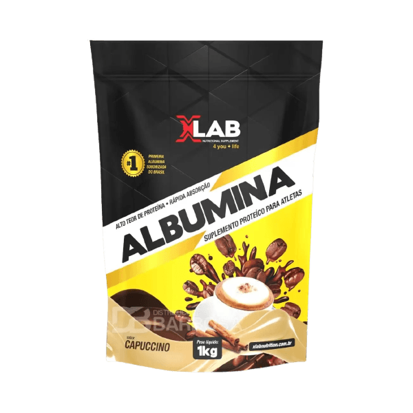 Albumina Proteína da Clara do Ovo 1kg XLab Nutrition Capuccino