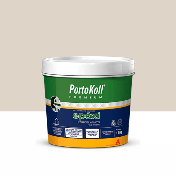 Rejunte Epóxi Porcelanato - Portokoll - Areia 1KG