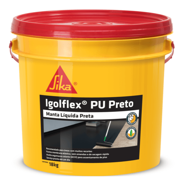 Sika Igolflex® PU Preto - BD 18KG