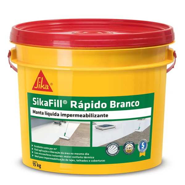 Sikafill Rapido Branco - Balde 15kg