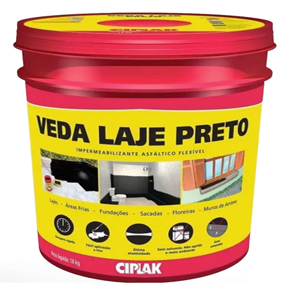 Ciplak Veda Laje Preto - BD 18L