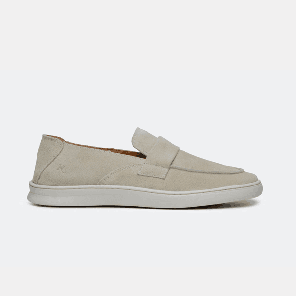 Loafer Masculino em Camurça Osso