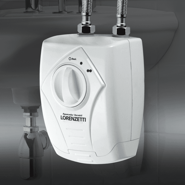 Aquecedor Versátil de Água Quente para Torneiras Elétrico Branco Lorenzetti