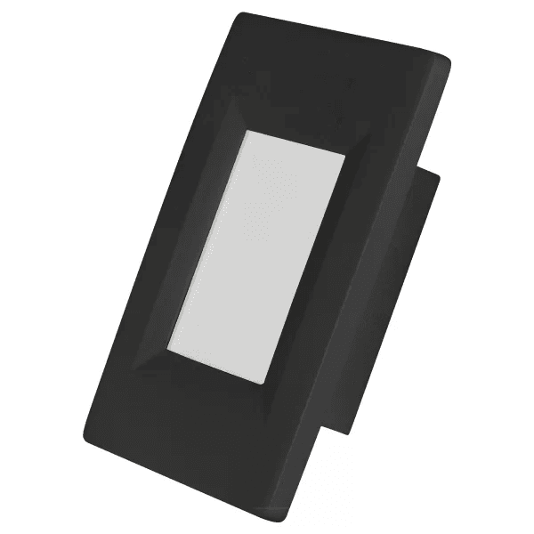 Balizador Led embutir preto 4x2 2w luz amarela 3000k Avant