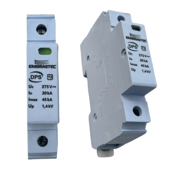 DPS Dispositivo Protetor de Surto Anti Raio 1P Bivolt Marca Embrastec