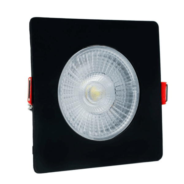 Spot Preto Led De Embutir Quadrado 5w Bivolt Avant