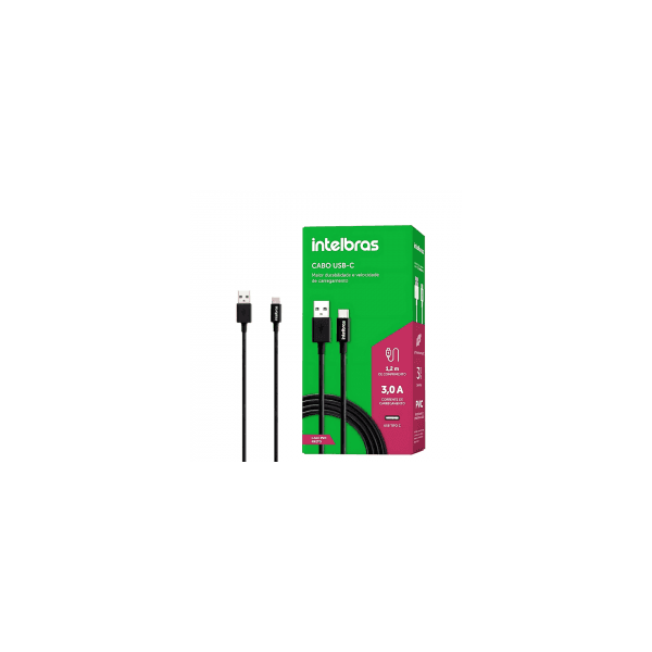 CABO USB-C 1,2M PVC PRETO INTELBRAS