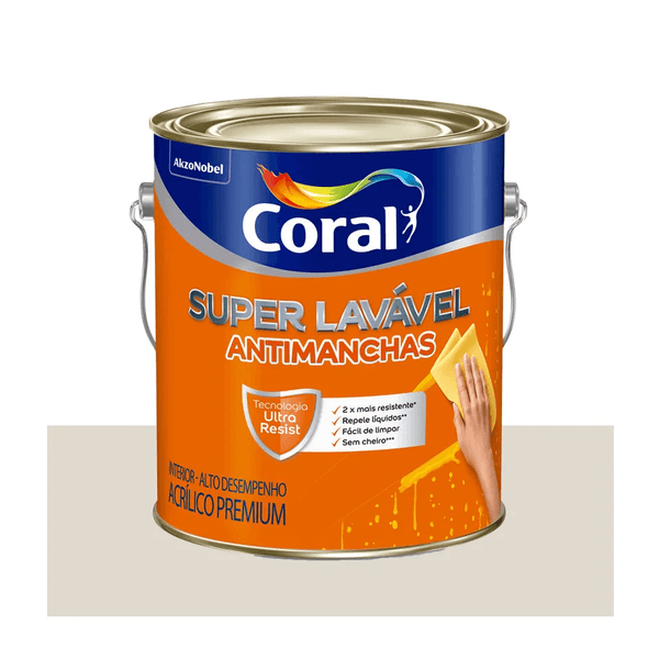 CORAL SUPER LAVÁVEL BRANCO 3,6L