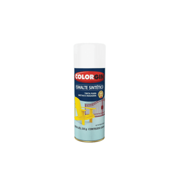 SPRAY COLORGIN ESMALTE SINT BRANCO FOSCO 350ML - SHERWIN WILLIAMS
