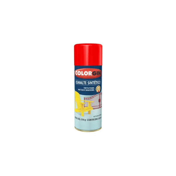 SPRAY COLORGIN ESMALTE SINT VERMELHO BRILHANTE 350ML - SHERWIN WILLIAMS