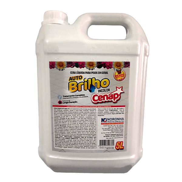 CERA LIQ AUTO BRILHO INC CENAP 5 LITROS LOJA
