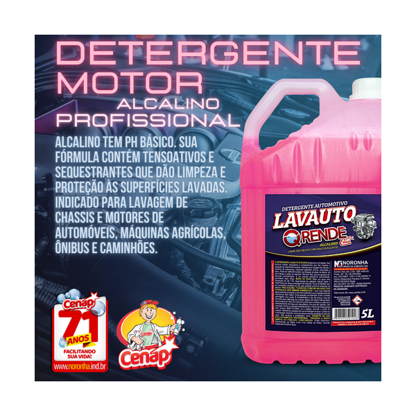 Detergente Lavauto Alcalino Q'rend 5l Loja