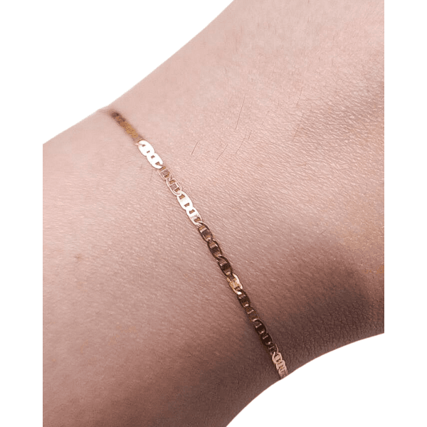 Pulseira Piastrine Feminina em Ouro 18k