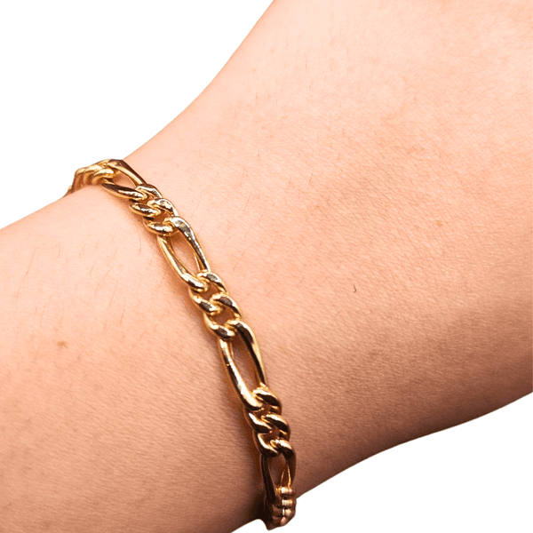 Pulseira Elo 3x1 em Ouro 18k 
