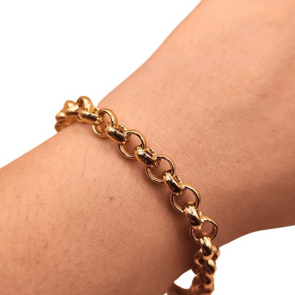 Pulseira Elo Português Ouro 18k
