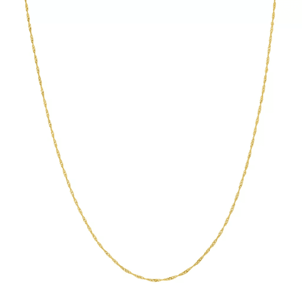 Corrente Singapura em Ouro 18k