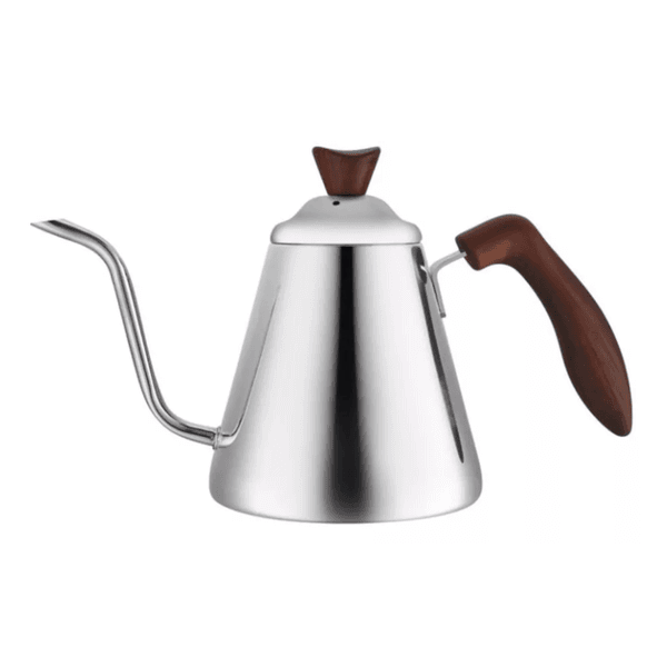Chaleira Bico de Ganso em Aço Inox Bell Fpro Barista 700ml, design ergonômico e fluxo controlado para cafés especiais.