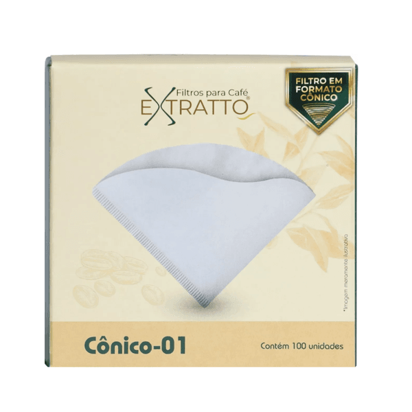Filtro Cônico Supremo Nº 01 Extratto 100 Unidades