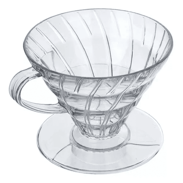 Porta Filtro Conico 01 Extratto Cristal, ideal para café filtrado.