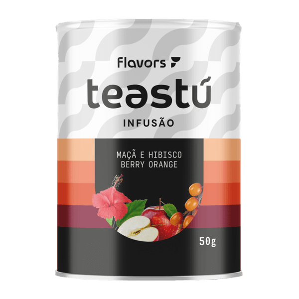 Infusão de Maçã e Hibisco Berry Orange - Lata 50g