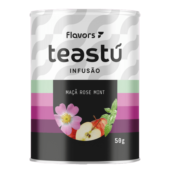 Infusão de Maça Rose Mint 50g – Teastú