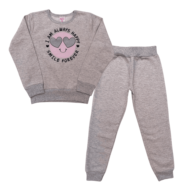 Conjunto Moletom Mescla Smile 
