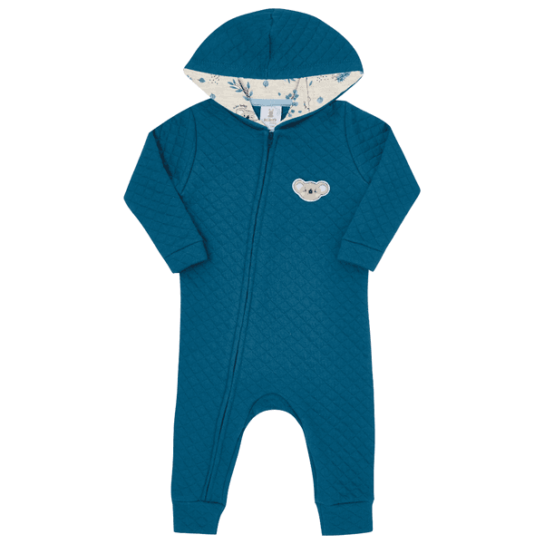 Macacão matelassê azul intenso coala Kiko Baby 