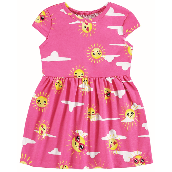Vestido bebê rosa solzinhos