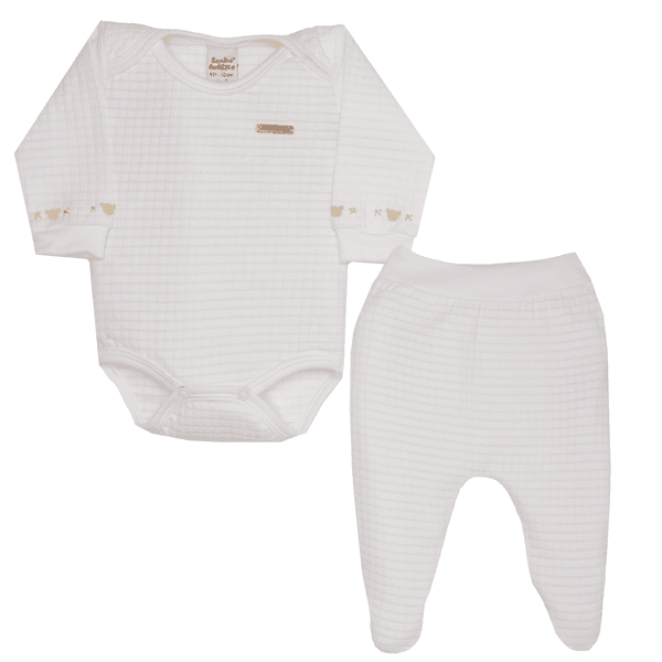 Conjunto bebê off white ursinho Sonho Mágico 