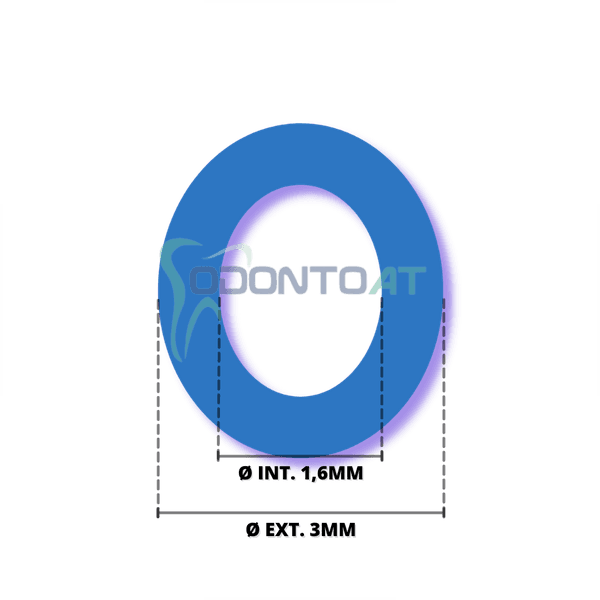 MANGUEIRA ODONTOLÓGICA ESPAGUETE PU AZUL 1,6 MM - 25 MTS