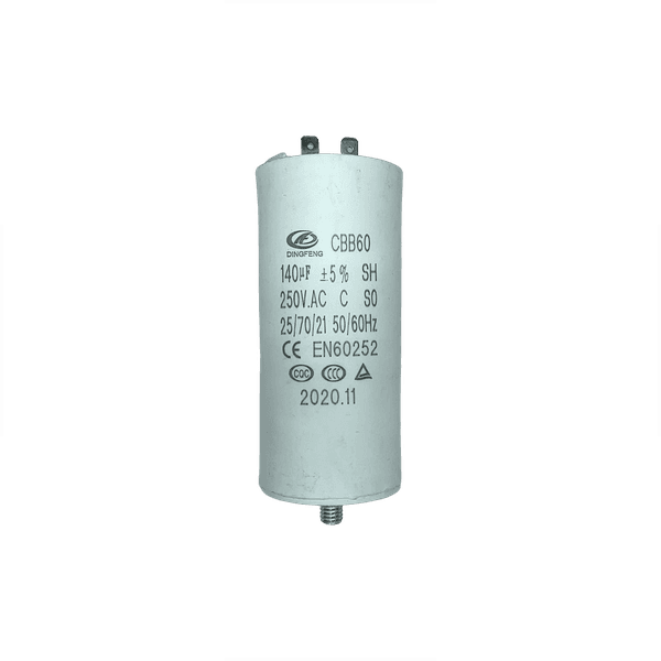 CAPACITOR DE PARTIDA 140UF/250V P/ MOTOR ELÉTRICO COMPRESSORES