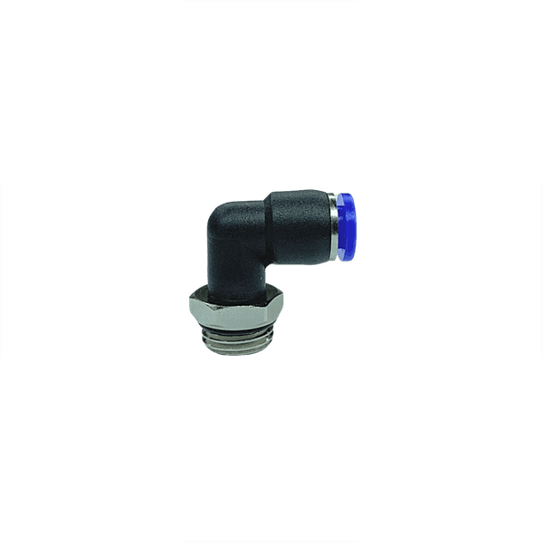 CONECTOR ENGATE RÁPIDO COTOVELO 1/4" BSP MANGUEIRA TUBO 6,0 MM