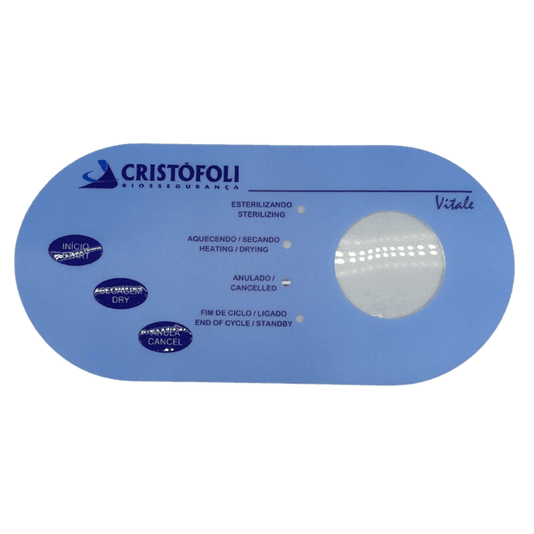 TECLADO MEMBRANA AUTOCLAVE VITALE 12/21 LTS AZUL CRISTOFOLI