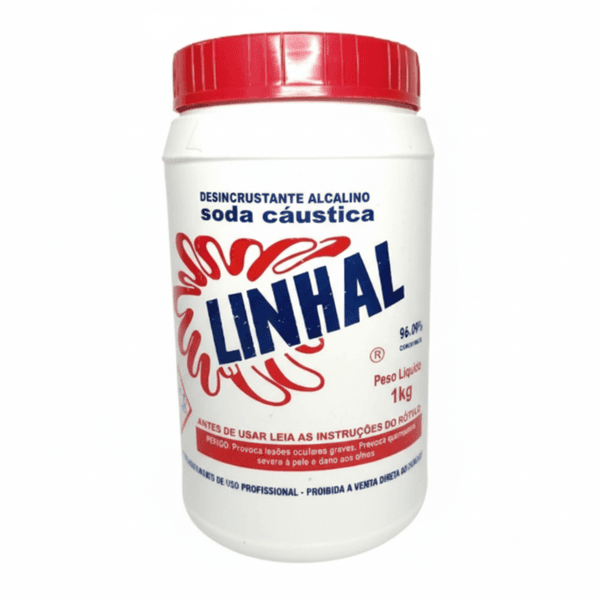 LINHAL SODA CAUSTICA PURA POTE 1KG 
