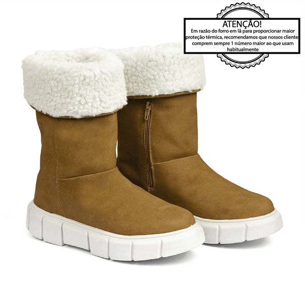 Bota tipo shop ugg impermeavel