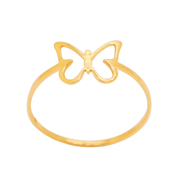 Anel Borboleta em Ouro 18K