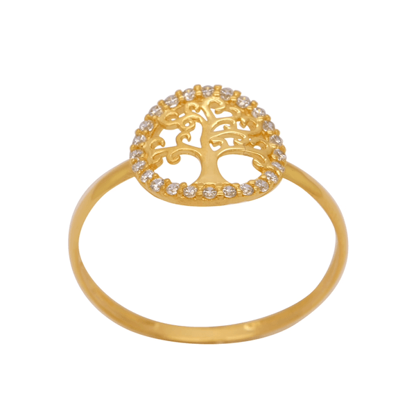 Anel Árvore da Vida em Ouro 18K
