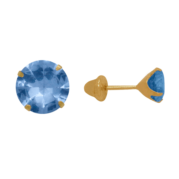 Brinco Solitário Zircônia 3,0 mm Ouro 18k 