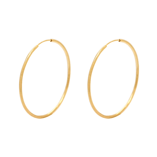 Brinco em Ouro 18K - Argola Fina 29mm