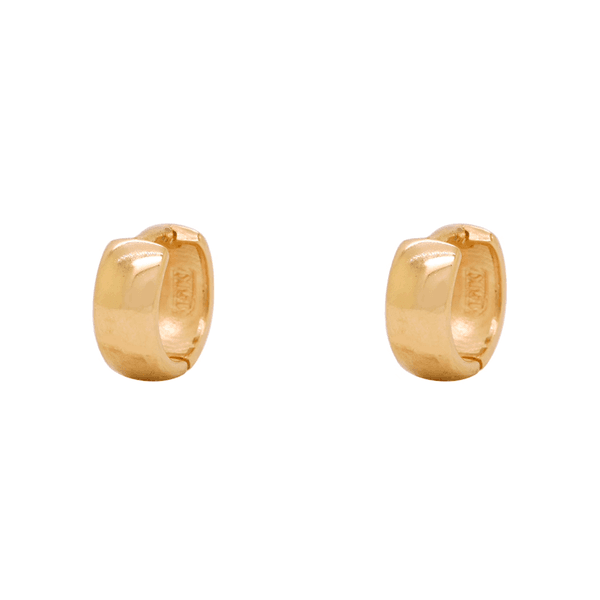 Brinco Argola em Ouro 18K - Fio Abaulado
