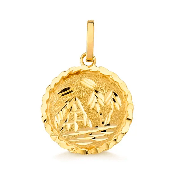 Pingente Escrava em Ouro 10K - 1,4cm