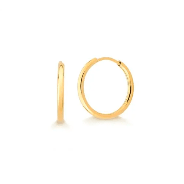 Brinco Argola em Ouro 10K - 1cm