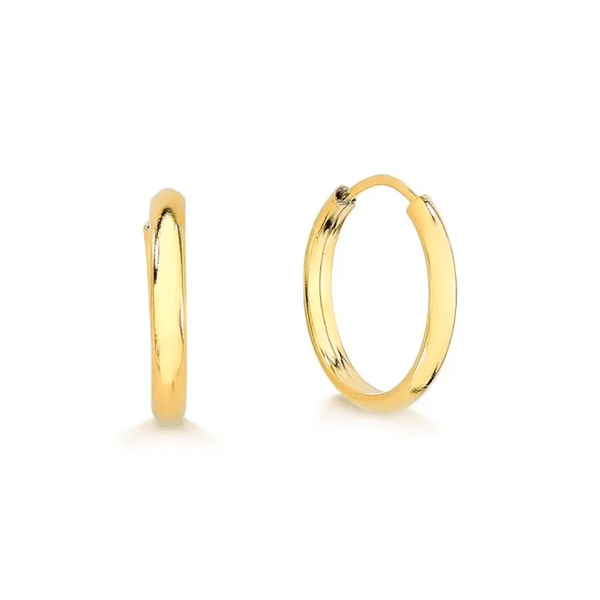 Brinco Argola em Ouro 10K - 1,2cm