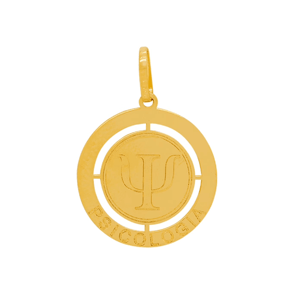 Pingente Curso de Psicologia em Ouro 18K