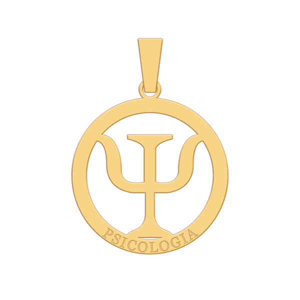 Pingente de Formatura em Ouro 18K - Psicologia
